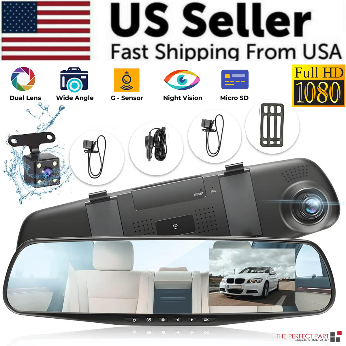 DashProof Rearview Mirror Dash Cam