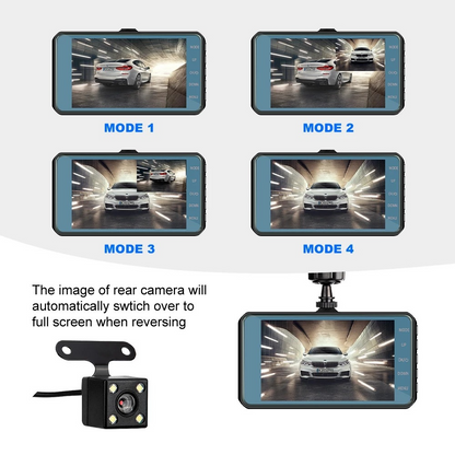 DashProof 4-Inch Front & Rear Dash Cam