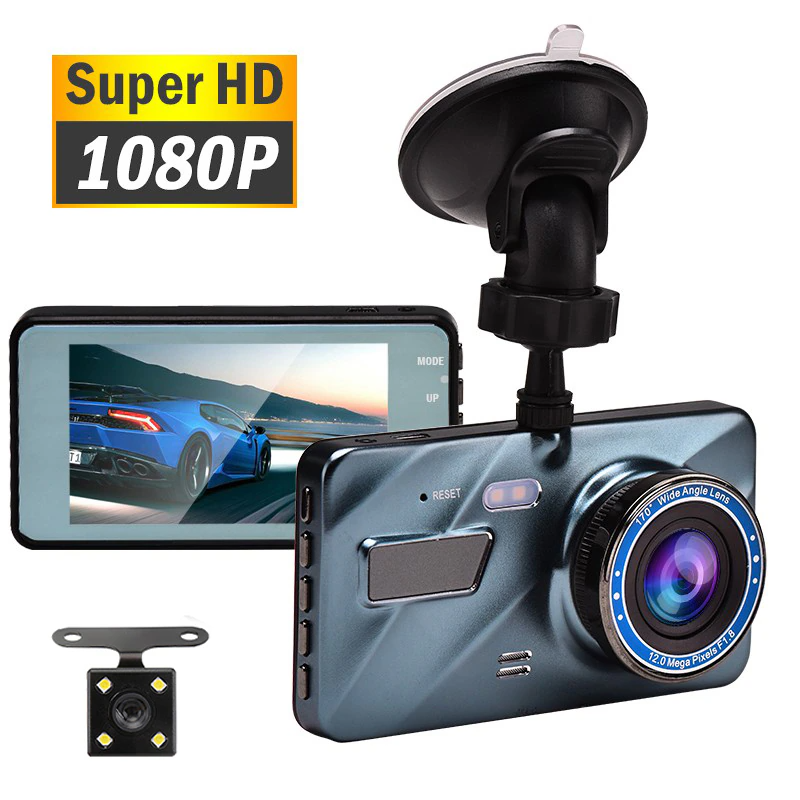 DashProof 4-Inch Front & Rear Dash Cam