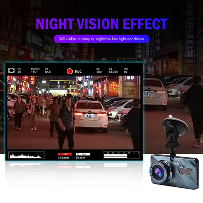 DashProof 4-Inch Front & Rear Dash Cam